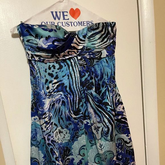 CACHe Silk Strapless Dress Sz 4 - Picture 14 of 14